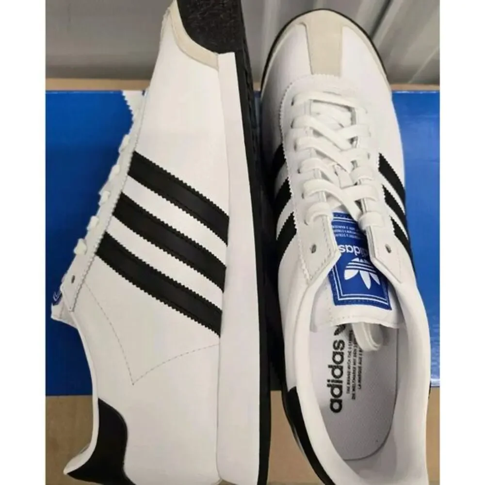 adidas Originals Mens Samoa Retro‎ Sneaker Run White/Black Size 11.5 New Shoes